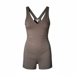 Charlotte Russe Taupe/Nude V Neck And Straps Romper Size XL